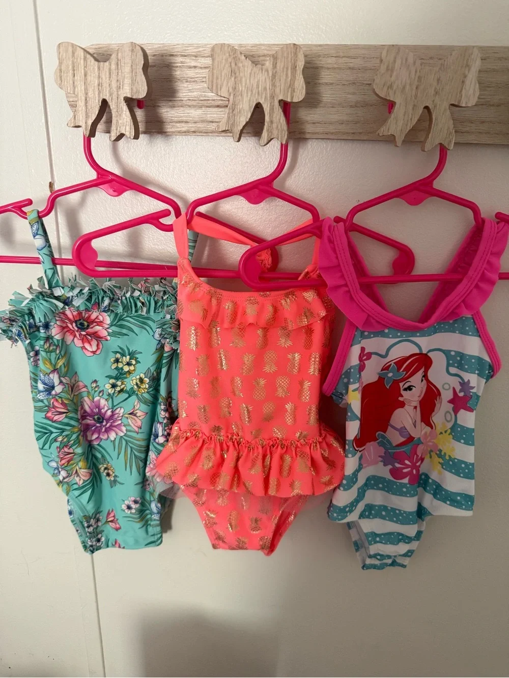 (3) baby girls swimsuit bundle